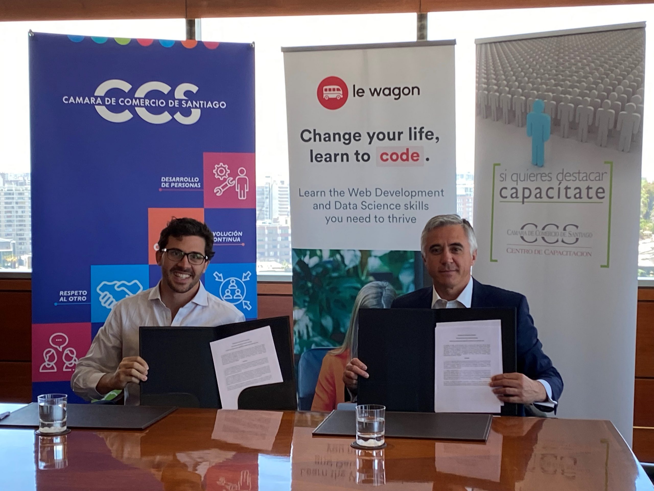 CÁMARA DE COMERCIO DE SANTIAGO Y LE WAGON FIRMAN ACUERDO PARA POTENCIAR ...