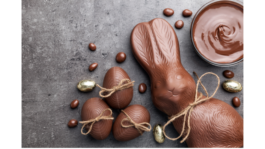huevos de pascua de chocolate