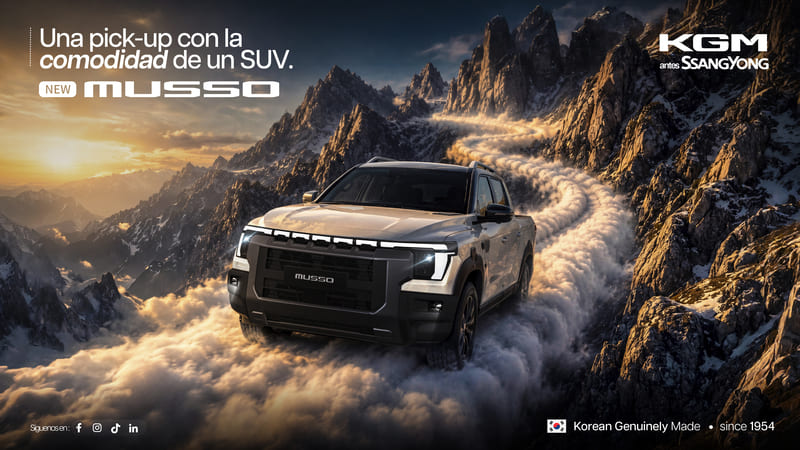 KGM presenta su nueva camioneta Musso