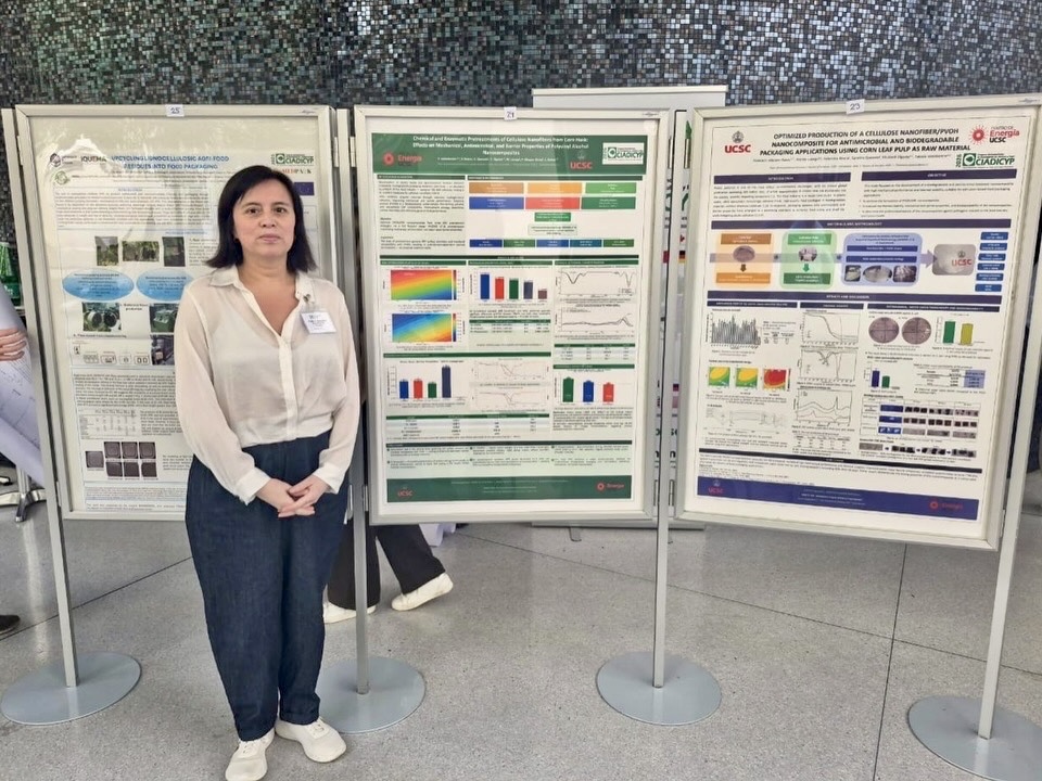 Investigadores UCSC presentan en Austria avances en nanomateriales derivados de biomasa residual
