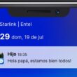Uso de SMS satelital de Entel