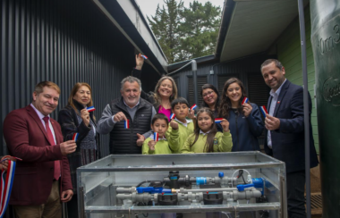 Escuela Rural Huillinco recibe sistema de potabilización de agua