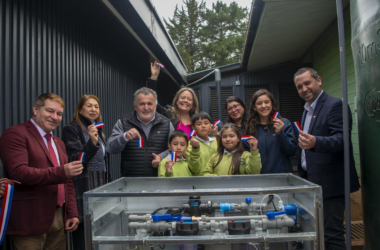 Escuela Rural Huillinco recibe sistema de potabilización de agua